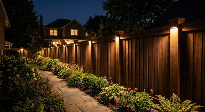 Fence Lighting Installation in Alpharetta, GA