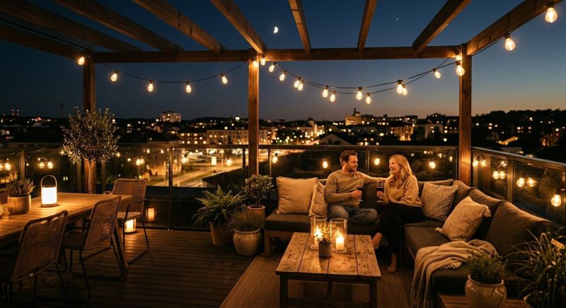 Terrace Lighting Installation in Alpharetta, GA