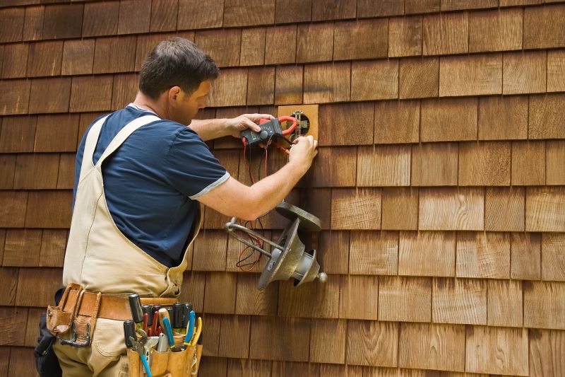 Professional Electrician at Work